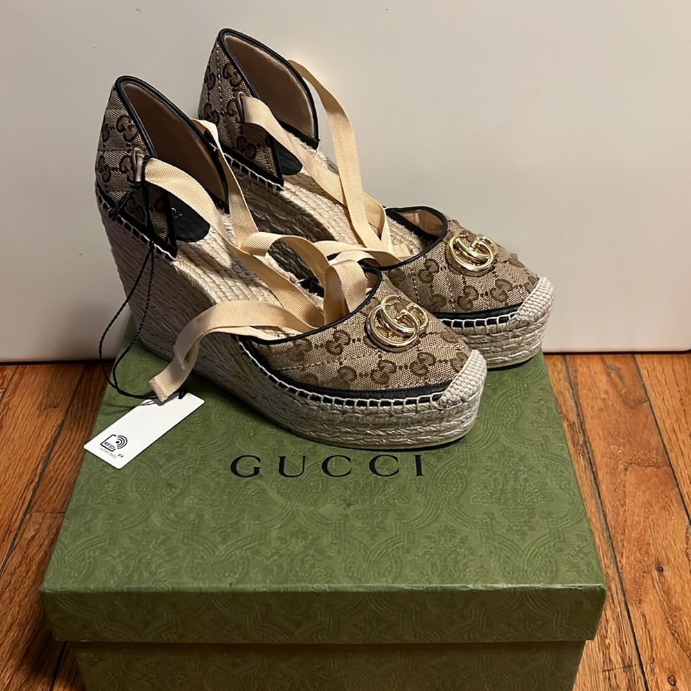 Women’s GUCCI WEDGE HEELS ❗️Worn Once❗️
